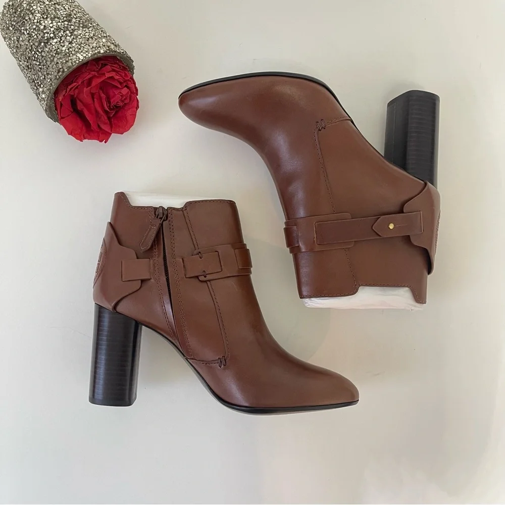 Tory Burch Almond Colton Leather Bootie- New In Box - Size 10- Reemoly - Picture 13 of 15